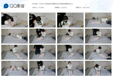 心悦艺束_筱筱身穿JK制服白丝袜多种物品堵嘴放置