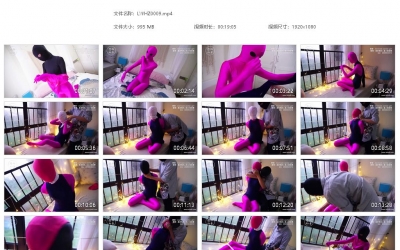 恋物幻者_丫丫 两件zentai+单手套死库水+白丝勒嘴套头+sm头套